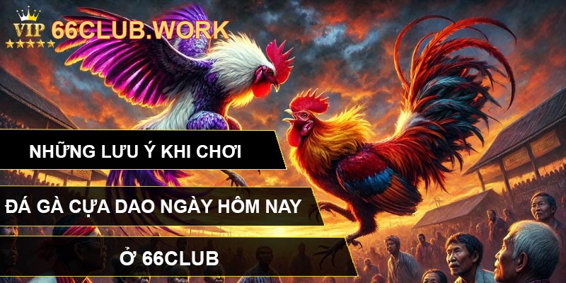 Những lưu ý khi chơi đá gà cựa dao ngày hôm nay ở 66CLUB